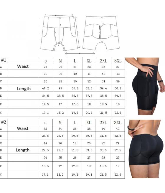 BÓXER LARGO CON RELLENO Y ELEVADOR DE GLÚTEOS PARA HOMBRES