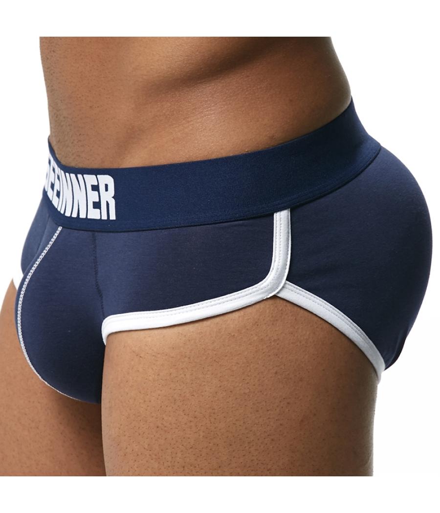 SLIP CON RELLENO Y ELEVADOR DE GLÚTEOS PARA HOMBRE AZUL