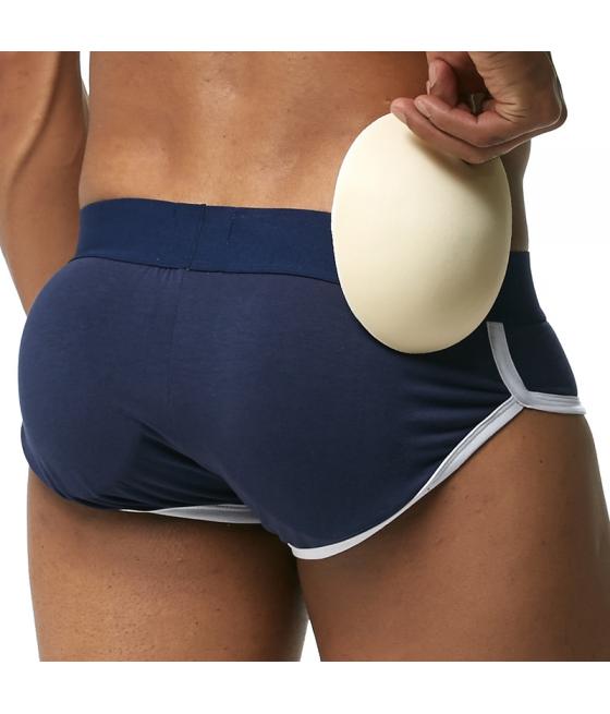 SLIP CON RELLENO Y ELEVADOR DE GLÚTEOS PARA HOMBRE AZUL