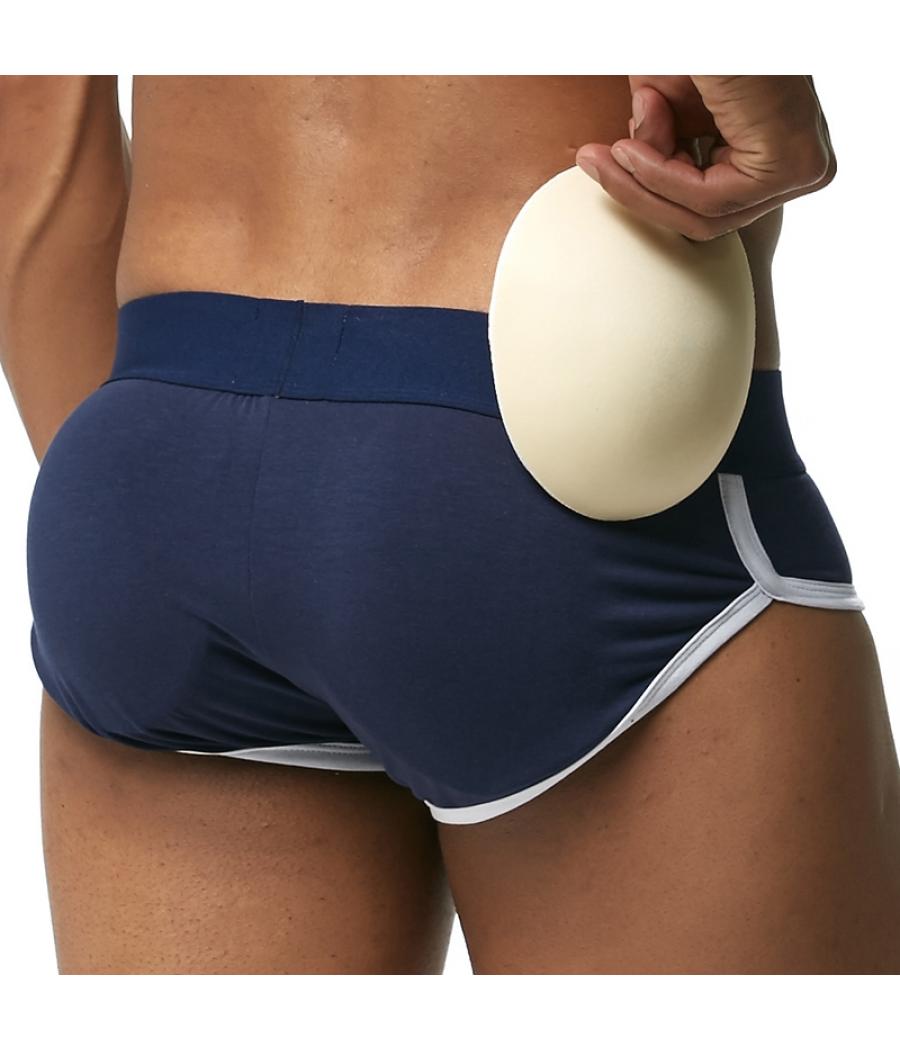 SLIP CON RELLENO Y ELEVADOR DE GLÚTEOS PARA HOMBRE AZUL