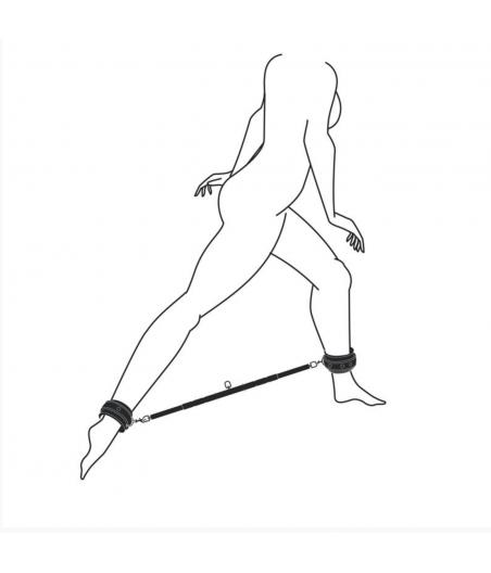 BARRA SEPARADORA EXTENSIBLE CON ESPOSAS