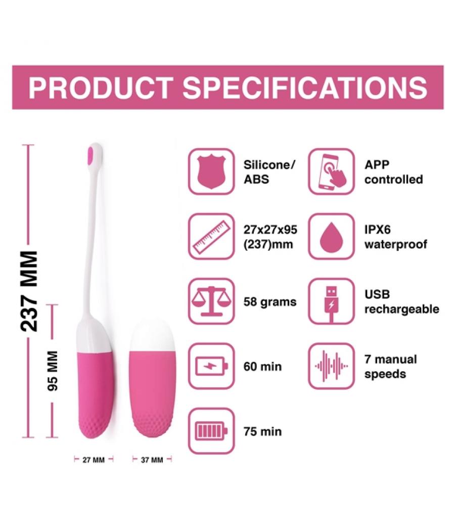 Atrévete shop - HUEVO VIBRADOR MAGIC MOTION MAGIC VINI RED