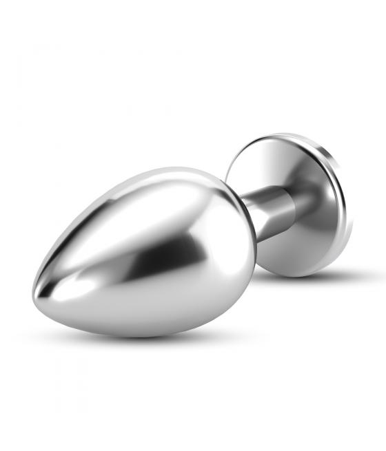 PLUG ANAL DE METAL CON JOYA GRANDE - NEGRO