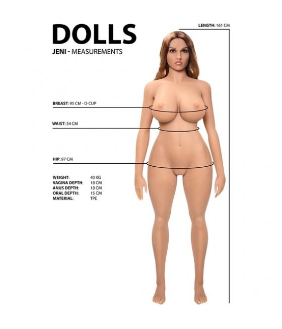 SEX DOLL REALISTA DE TPE CON ESQUELETO ARTICULADO ATREVETESHOP