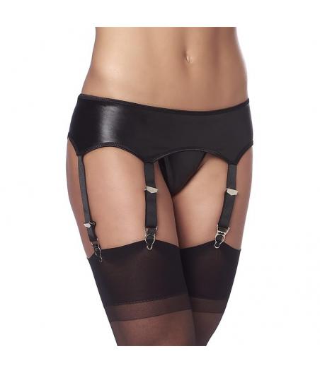 LIGUERO, MEDIAS Y TANGA WETLOOK - TALLA ÚNICA