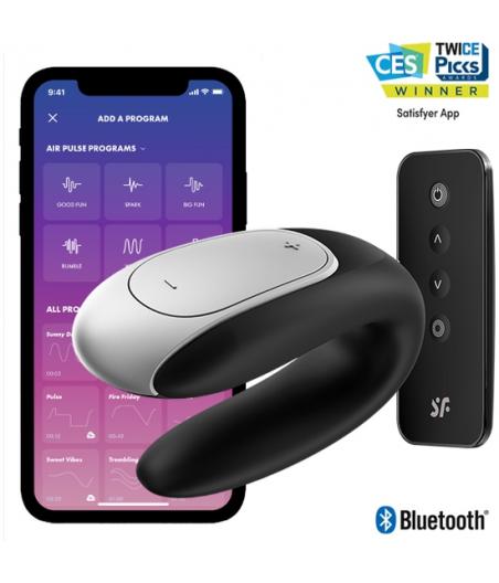 SATISFYER DOUBLE FUN PARA PAREJAS - CON APP Y MANDO