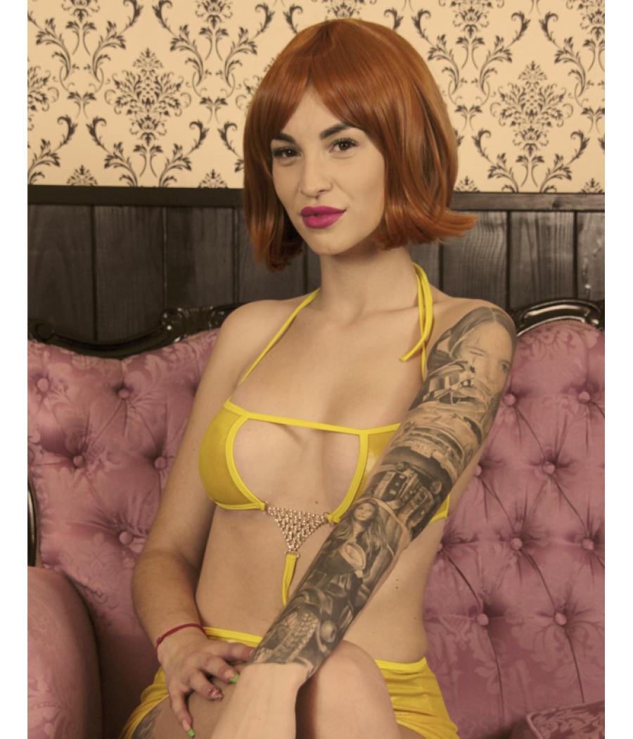 TRIKINI AMARILLO BRILLO