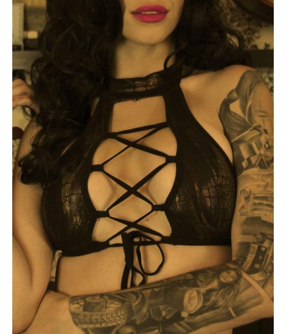 SET FALDA Y TOP COBRE