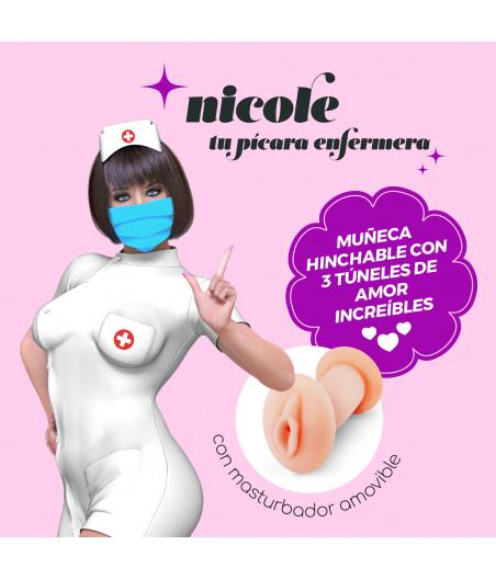 MUÑECA HINCHABLE NICOLE LA ENFERMERA