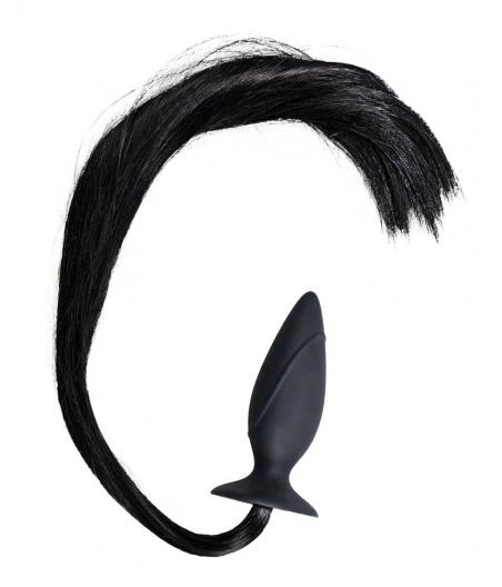 PLUG ANAL CON COLA CABALLO NEGRA