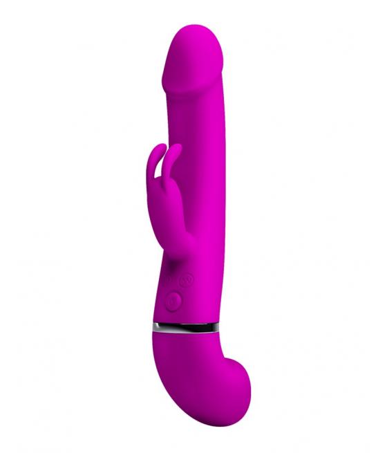 Atrévete shop - VIBRADOR CON CONEJITO LILA EYACULADOR