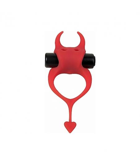ANILLO CON BALA VIBRADORA DIABLILLO ROJO
