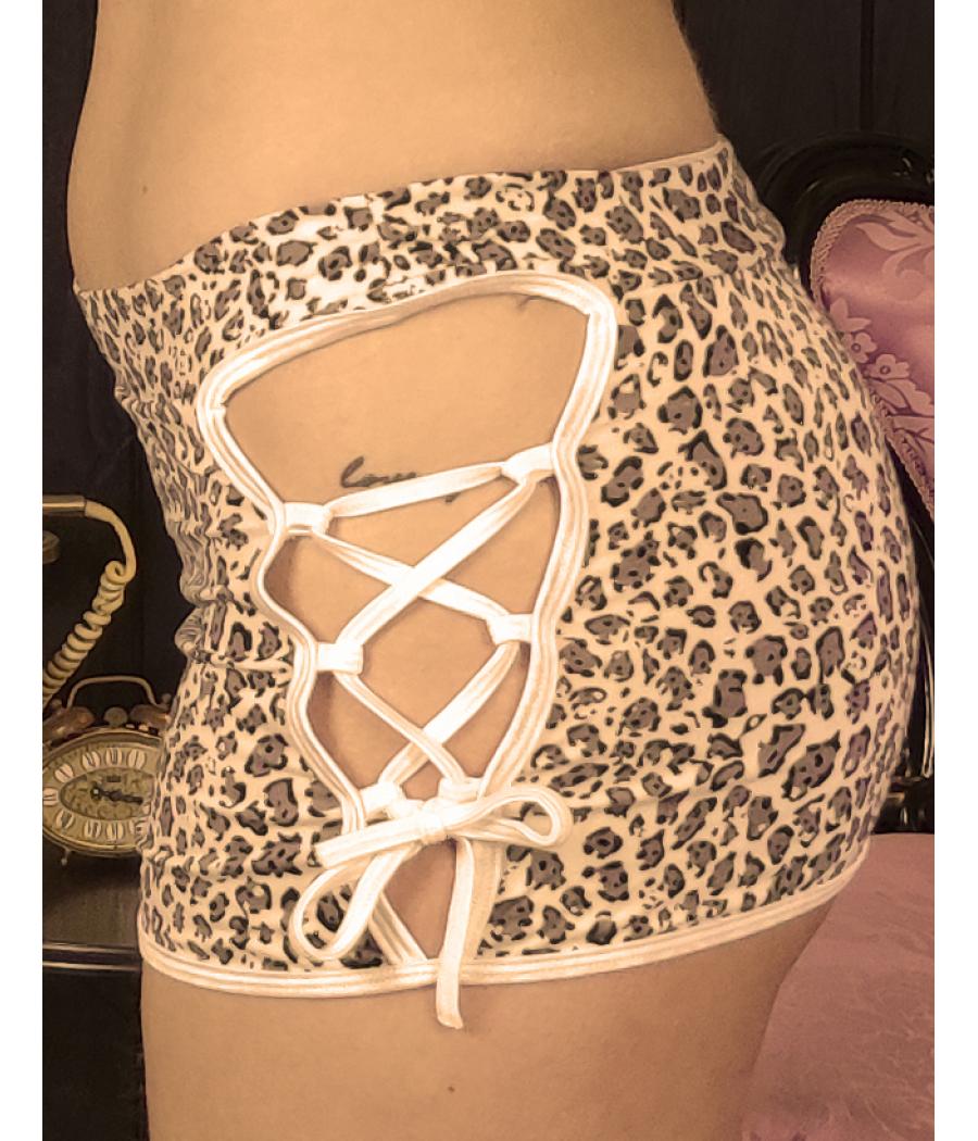 SET FALDA Y SUJETADOR LEOPARDO