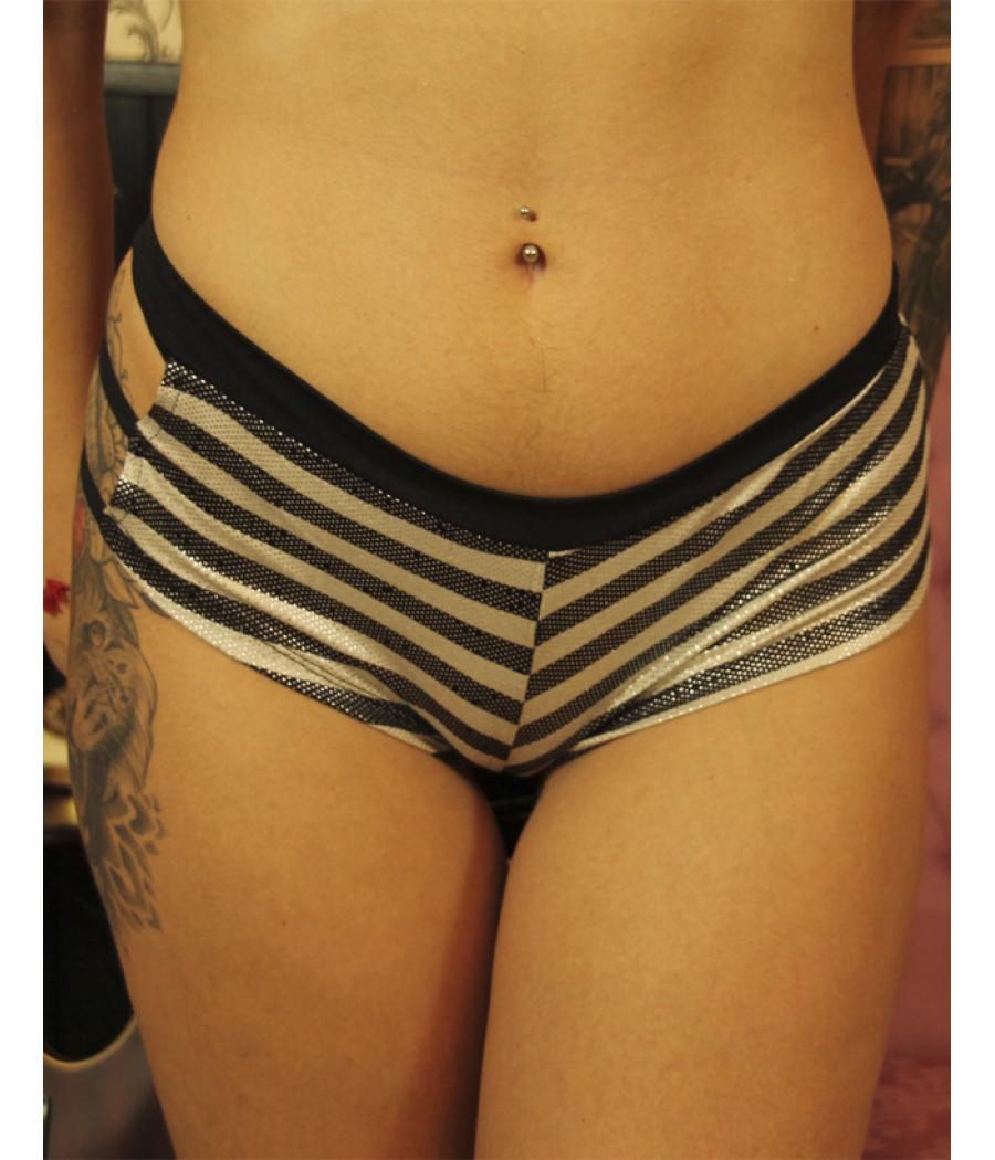 SET SHOT Y SUJETADOR A RAYAS