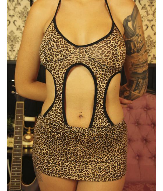 TRIKINI SHORT LEOPARDO