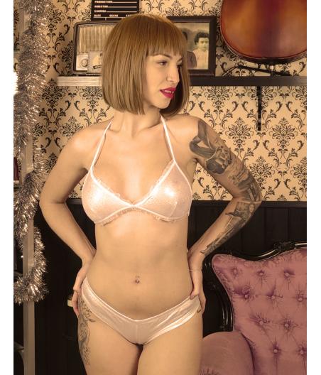 SET SLIP Y SUJETADOR PLATA