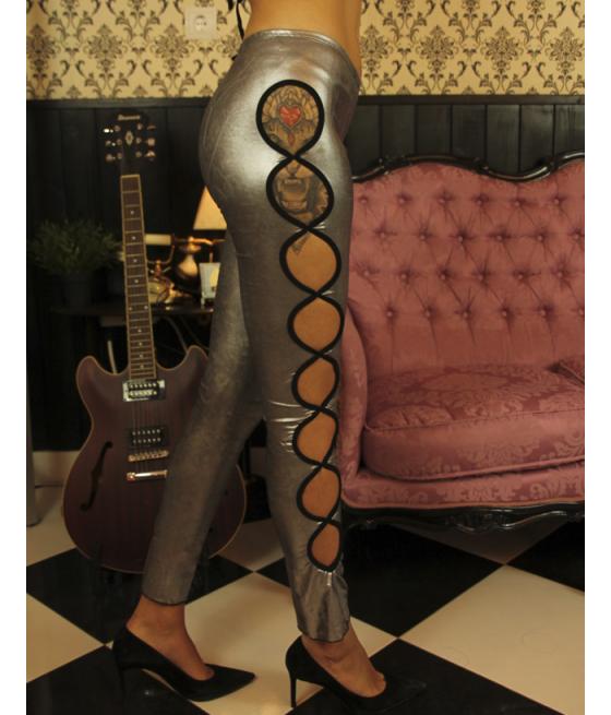 SET PANTALON Y SUJETADOR PLATA 2