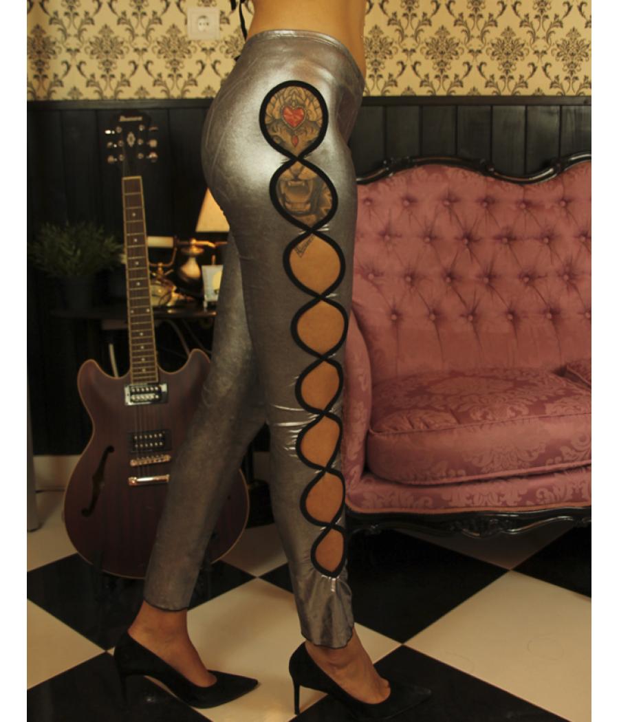 SET PANTALON Y SUJETADOR PLATA 2