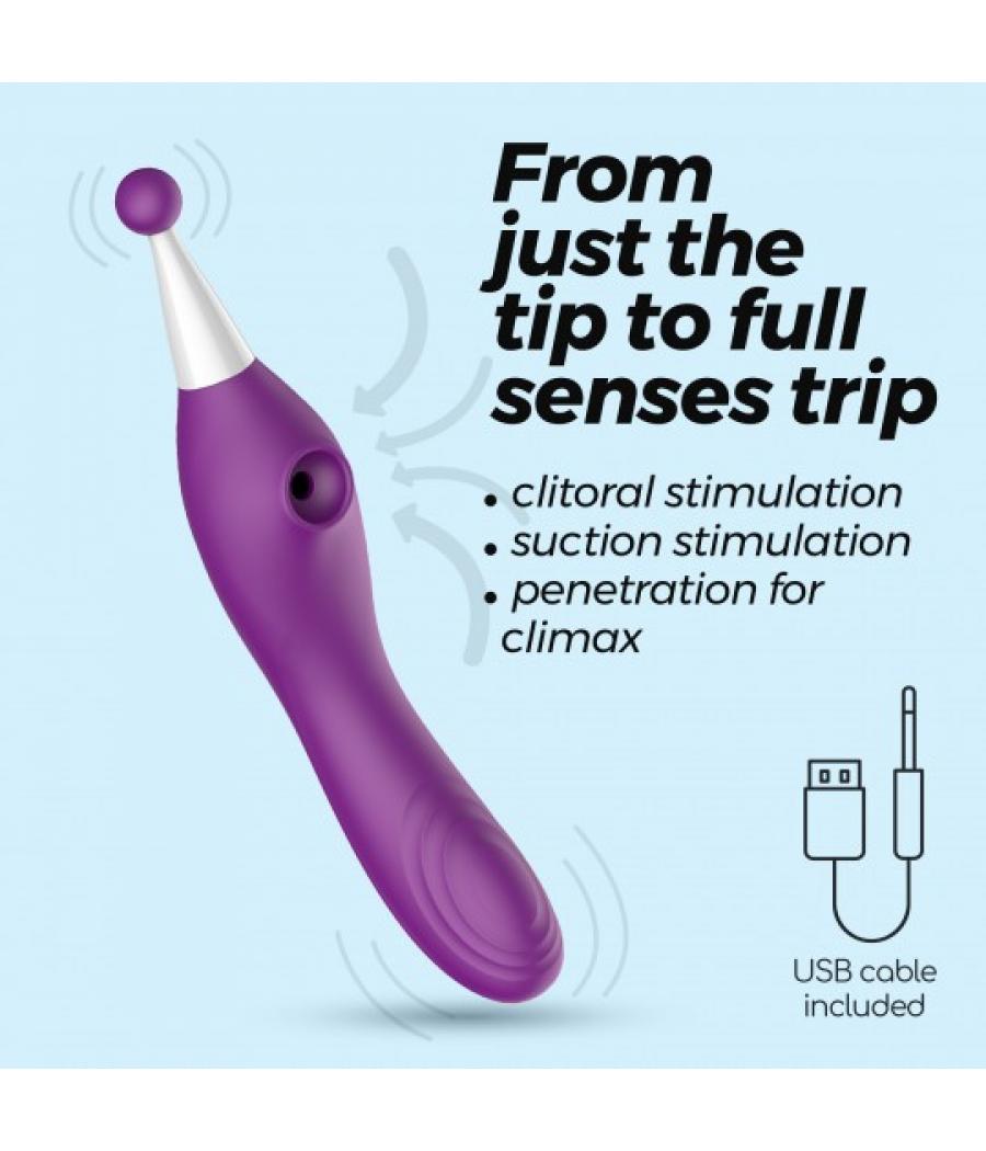 Atrévete shop - VIBRADOR ESTIMULADOR DE PUNTO G SILICONA RECARGABLE