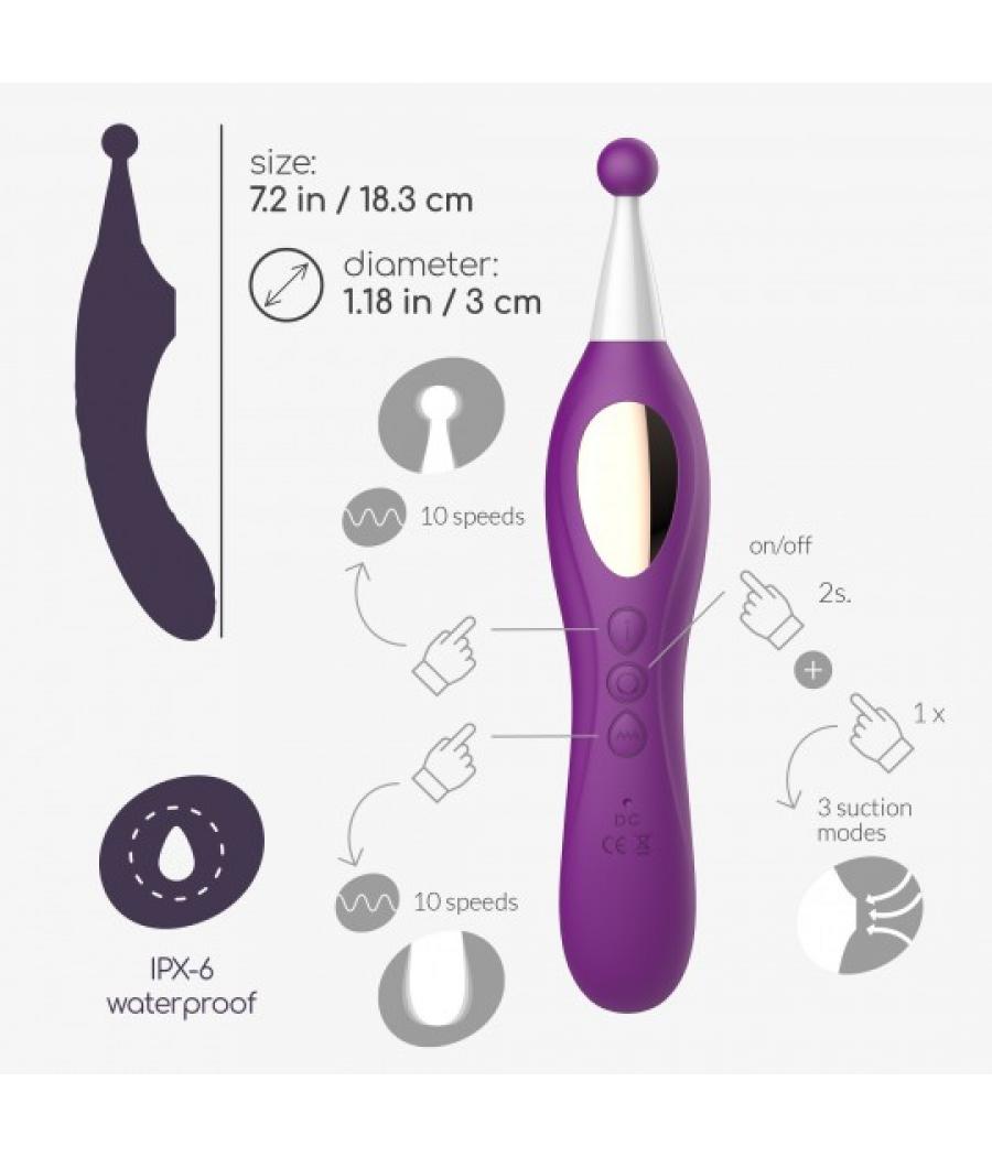 Atrévete shop - VIBRADOR ESTIMULADOR DE PUNTO G SILICONA RECARGABLE