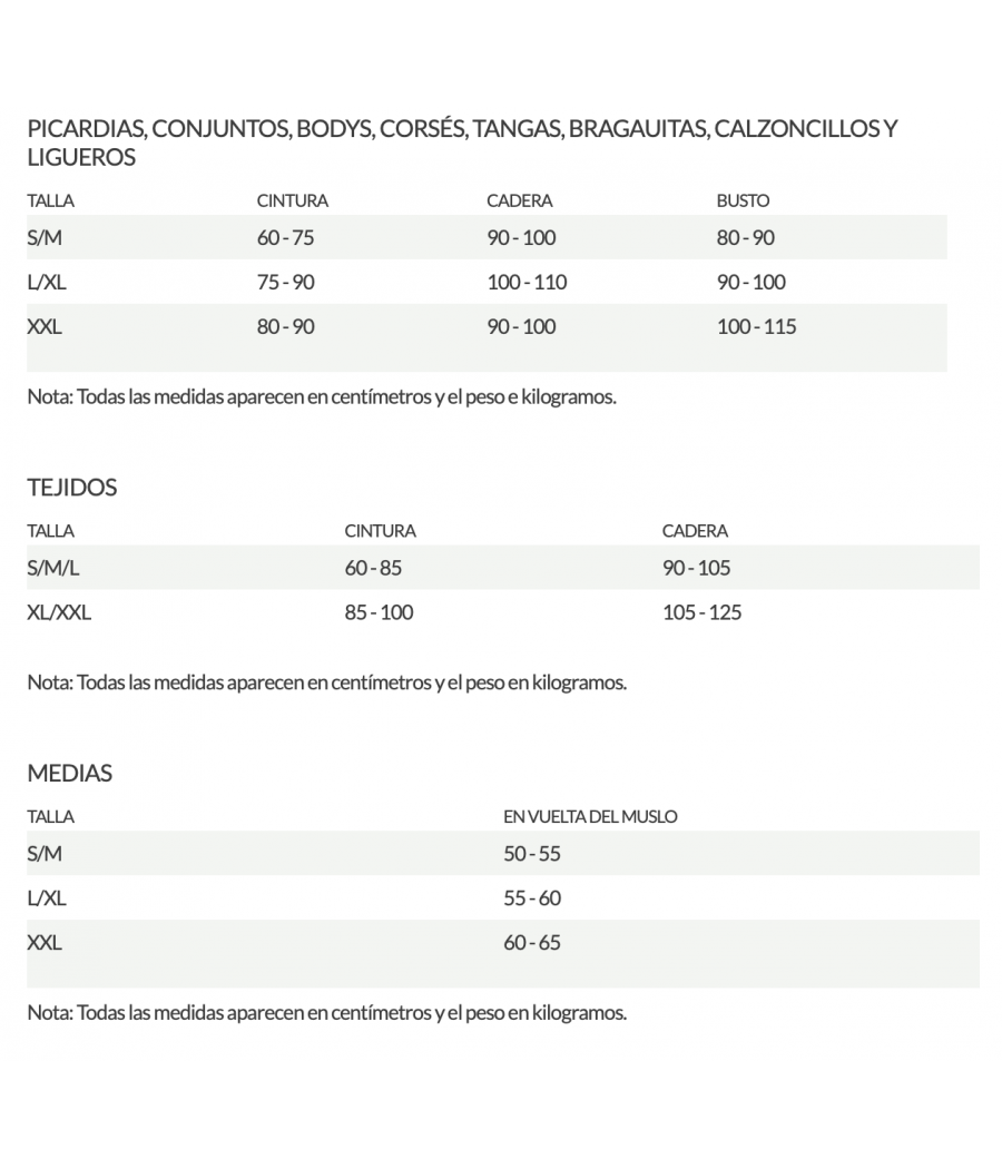 Atrévete shop - BODY LENCERO