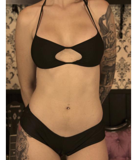 SET CULOTTE Y SUJETADOR NEGRO