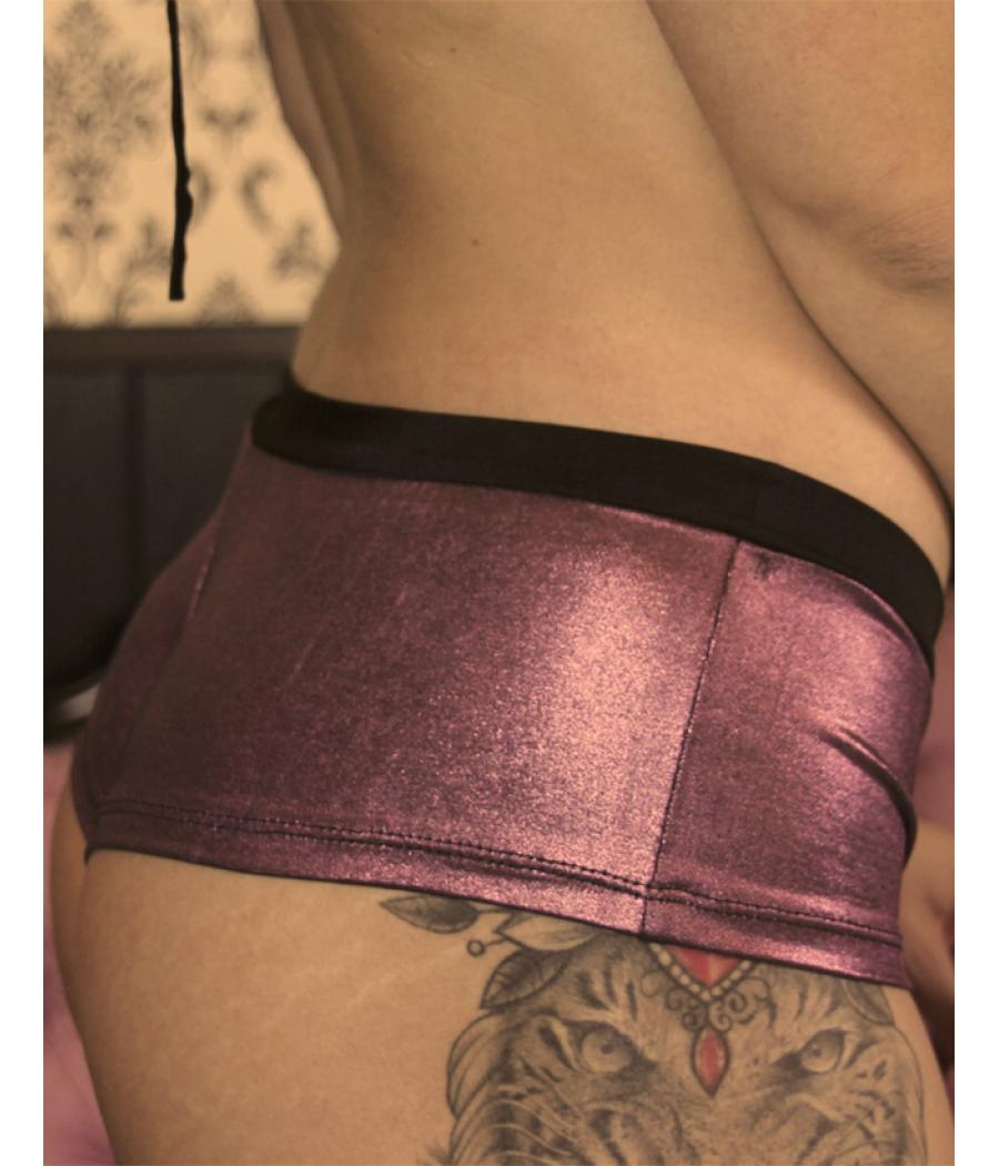 SET SHORT Y TOP FUCSIA BRILLO