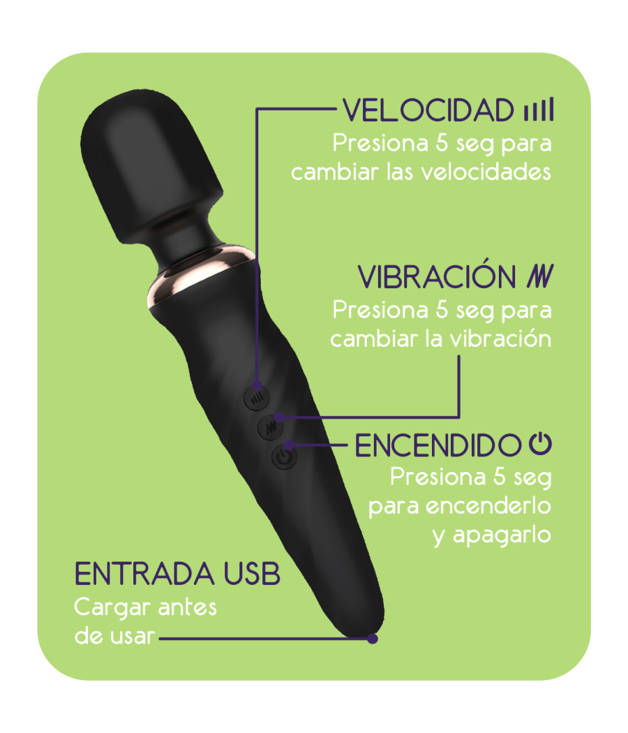 Atrévete shop - MASAJEADOR LUA ROCK