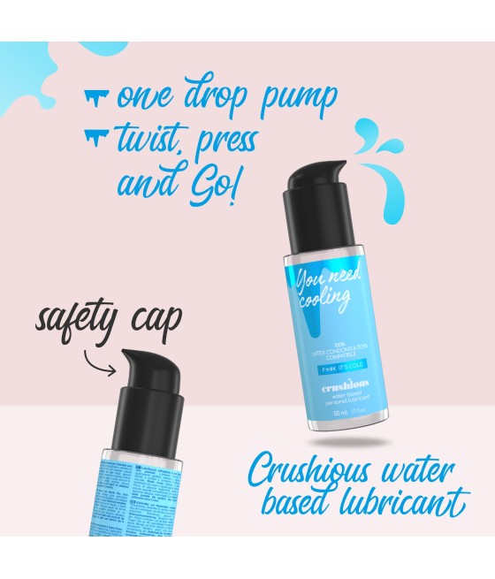 Atrévete shop - LUBRICANTE EFECTO FRIO SOLUBLE EN AGUA 50 ML