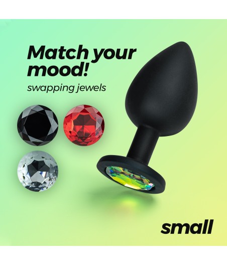 PLUG SILICONA CON JOYA INTERCAMBIABLE TALLA S