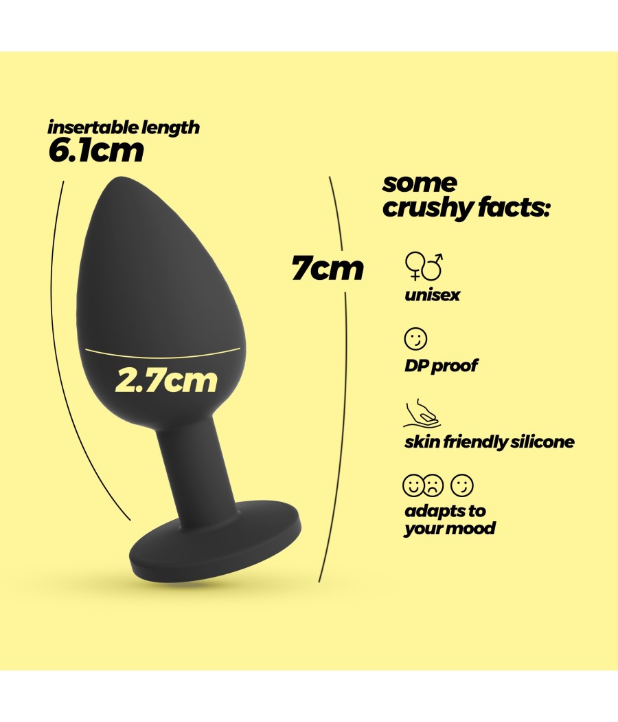 Atrévete shop - PLUG SILICONA CON JOYA INTERCAMBIABLE TALLA S