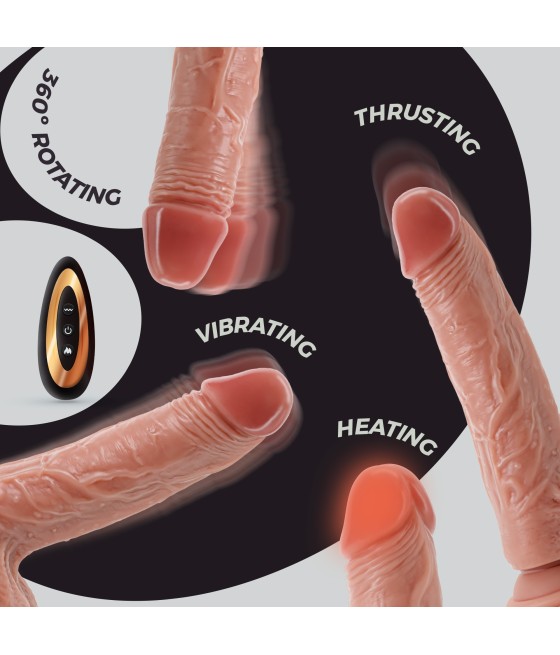 Atrévete shop - VIBRADOR DE SILICONA REALÍSTICO 22 CM CON MANDO