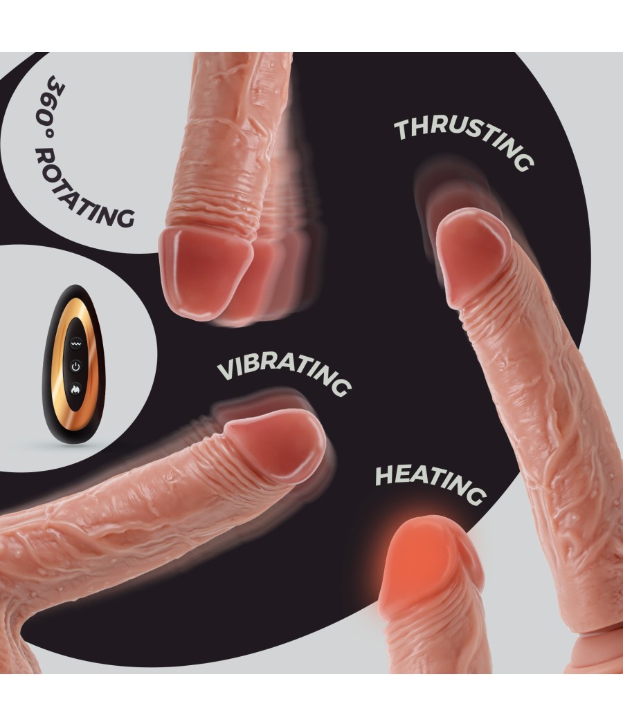 Atrévete shop - VIBRADOR DE SILICONA REALÍSTICO 22 CM CON MANDO