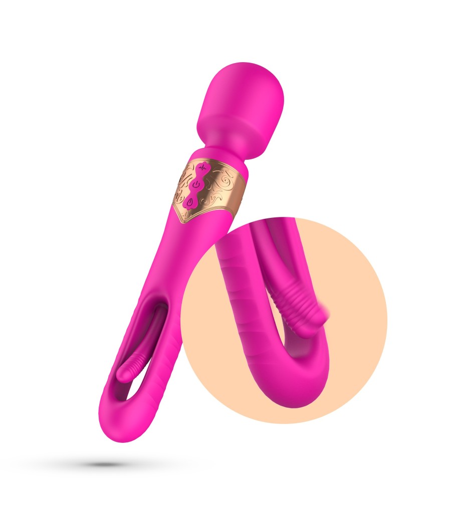 Atrévete shop - MASAJEADOR DOBLE CON OSCILACIÓN DE VARIAS VELOCIDADES