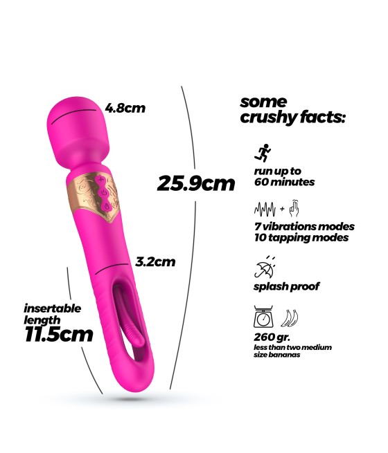 Atrévete shop - MASAJEADOR DOBLE CON OSCILACIÓN DE VARIAS VELOCIDADES