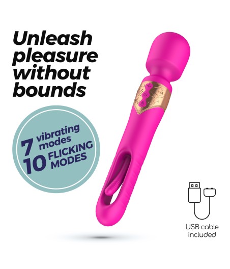 MASAJEADOR DOBLE CON OSCILACIÓN DE VARIAS VELOCIDADES