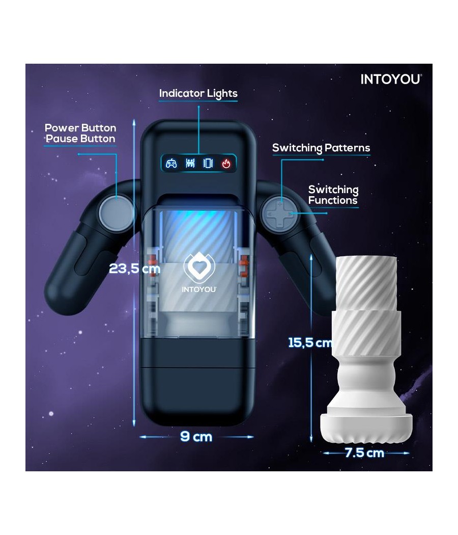 Atrévete shop - MASTURBADOR MASCULINO CON EMPUJE Y EFECTO CALOR ELON