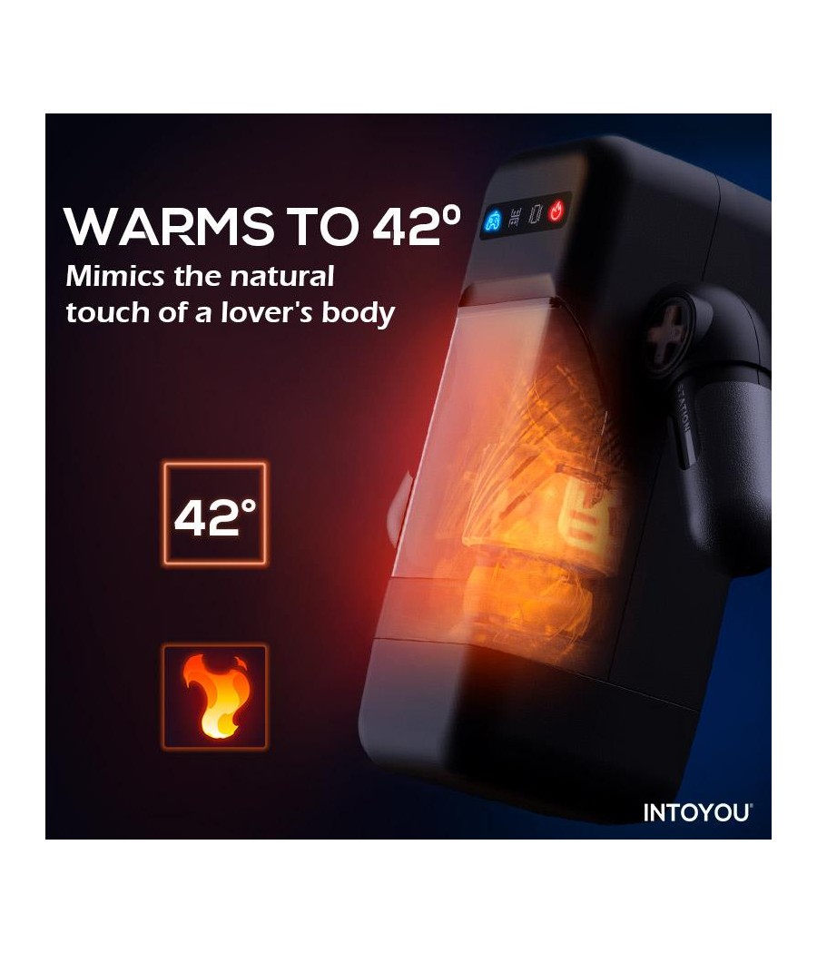 Atrévete shop - MASTURBADOR MASCULINO CON EMPUJE Y EFECTO CALOR ELON