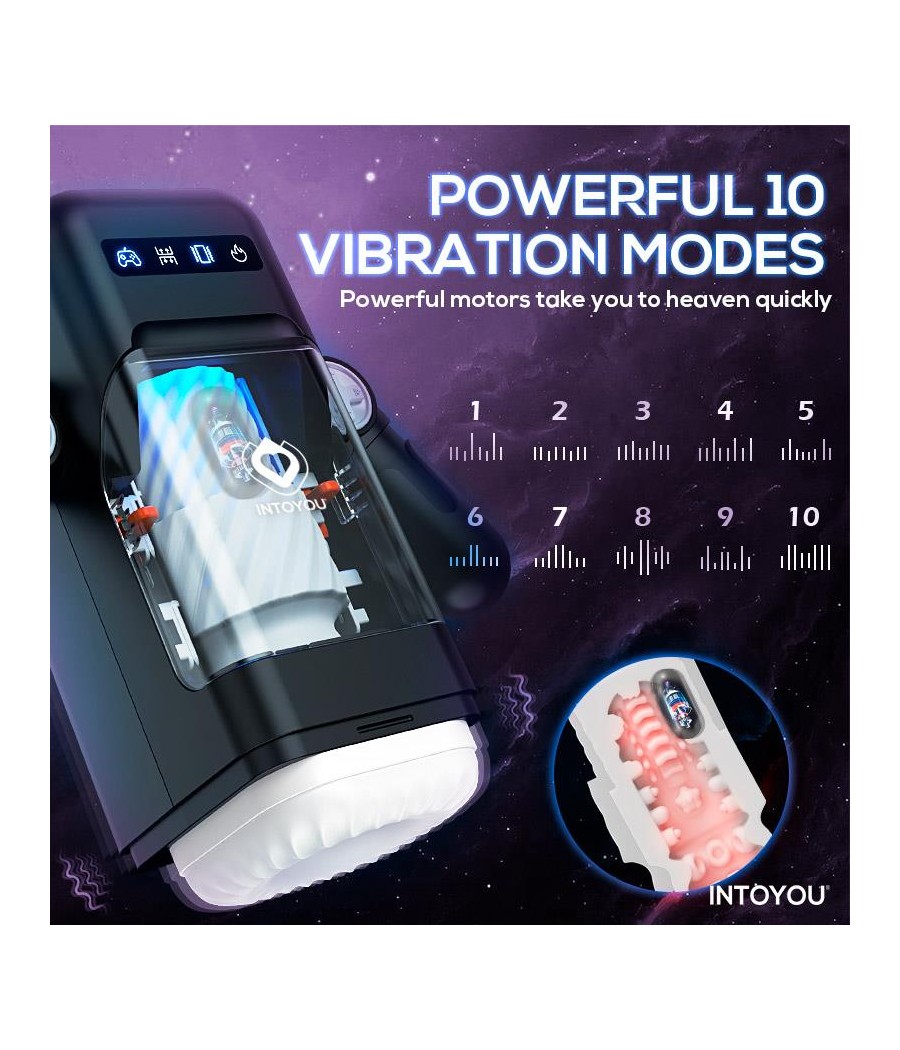 Atrévete shop - MASTURBADOR MASCULINO CON EMPUJE Y EFECTO CALOR ELON