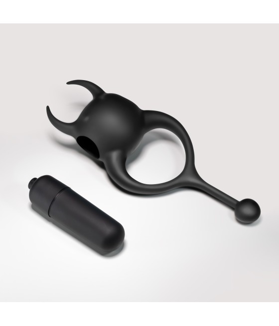 ANILLO CON BALA VIBRADORA DIABLILLO NEGRO