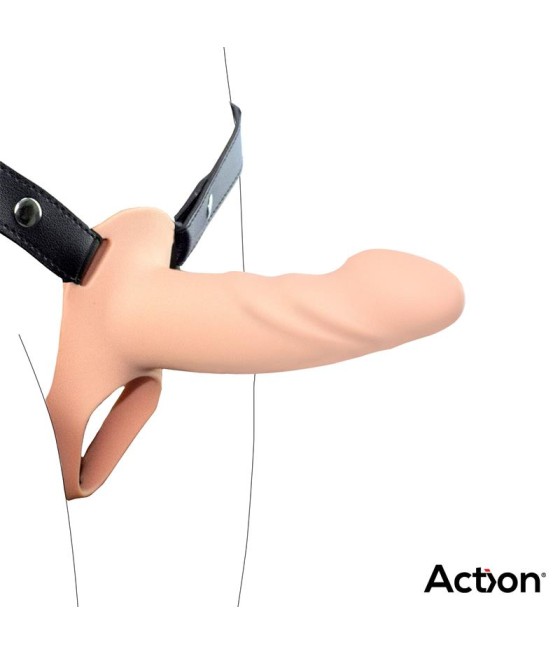 Atrévete shop - ARNES CON DILDO HUECO DE SILICONA PREMIUM TALLA S
