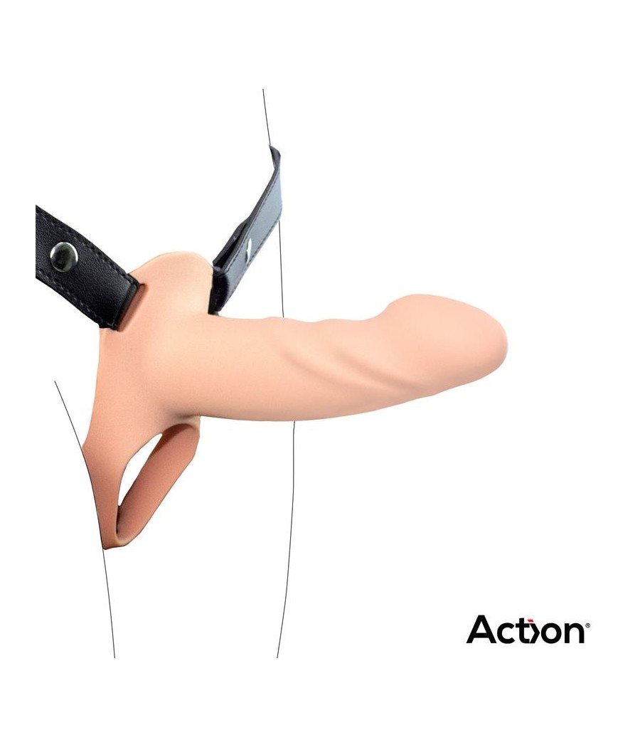 Atrévete shop - ARNES CON DILDO HUECO DE SILICONA PREMIUM TALLA S