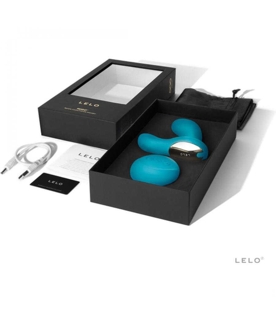 Atrévete shop - MASAJEADOR DE PROSTATA LELO HUGO AZUL 13,5 CM