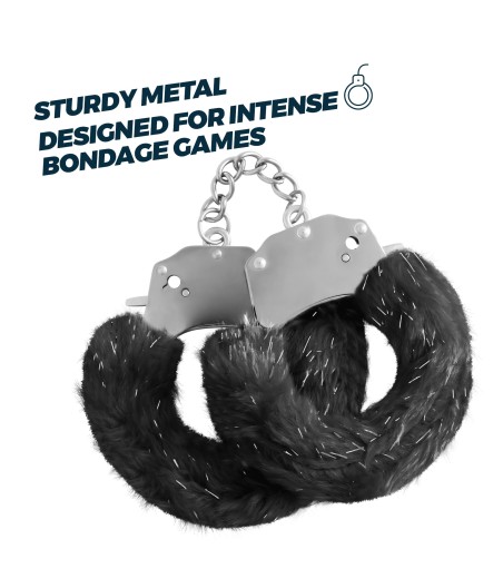SPANGLE ALGEMAS METÁLICAS CON PELUCHE NEGRA
