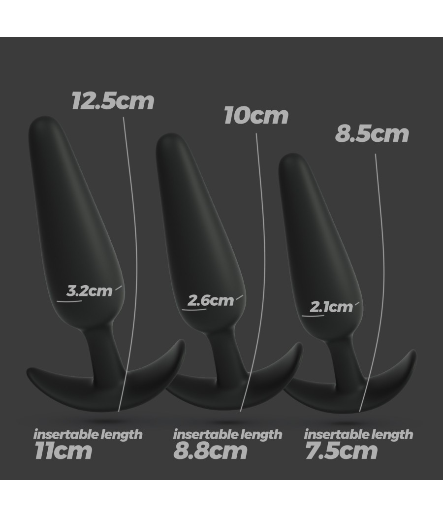 Atrévete shop - JUEGO DE PLUGS ANALES DE ENTRENAMIENTO