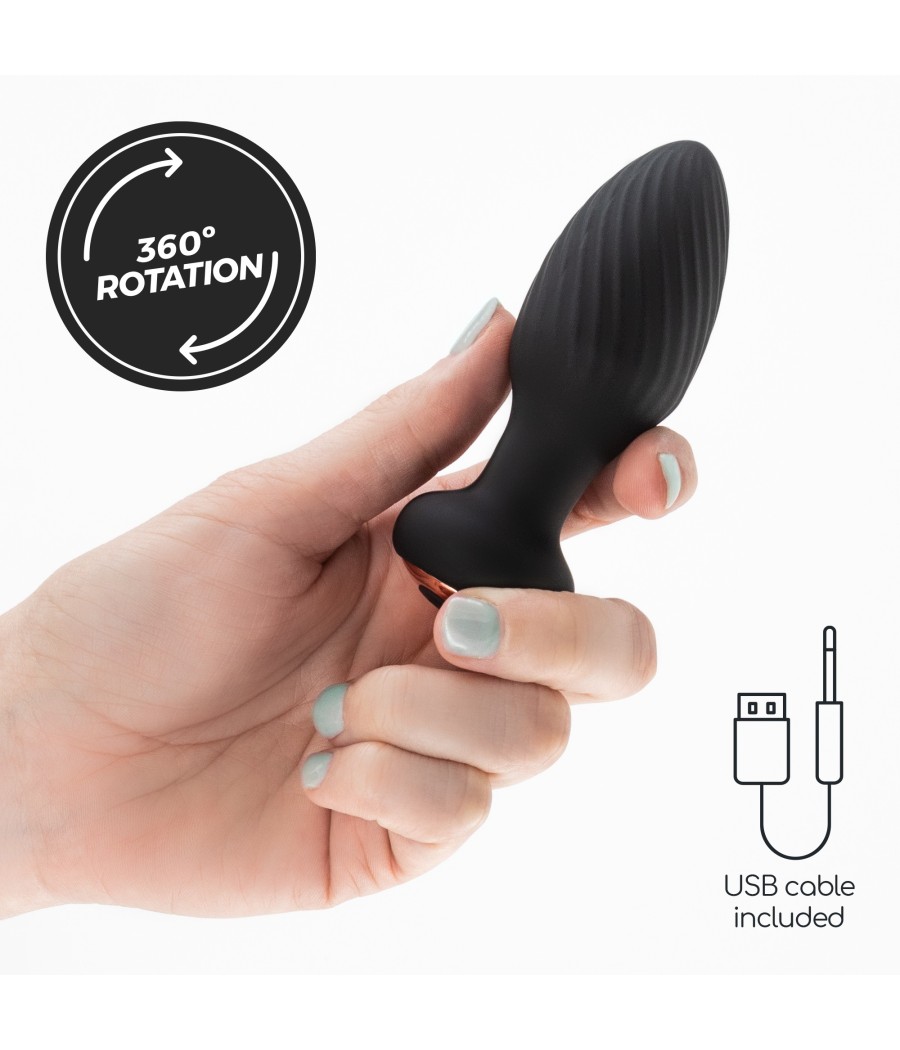 Atrévete shop - PLUG ANAL GIRATORIO DE SILICONA CON MANDO