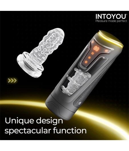 MASTURBADOR MASCULINO AUTOMÁTICO CON VIBRACIÓN Y CALOR