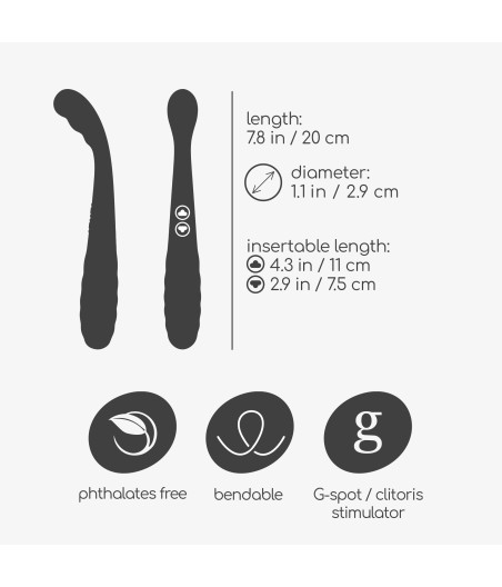 VIBRADOR DOBLE DE SILICONA CON MULTIVELOCIDAD