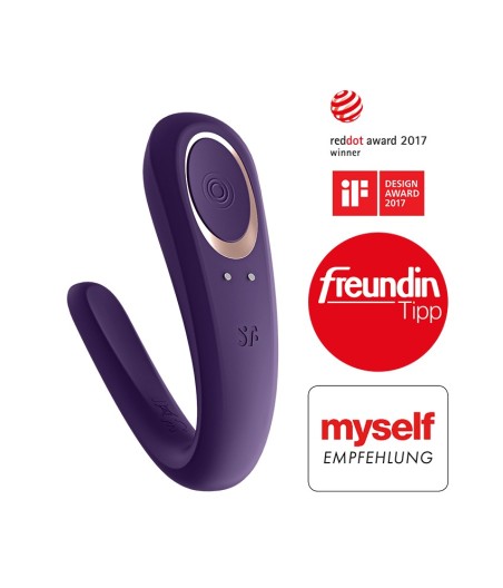 SATISFYER VIBRADOR PARA PAREJAS MORADO