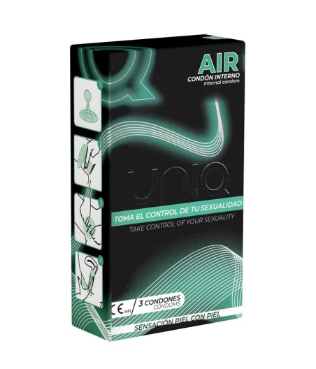 PRESERVATIVOS FEMENINOS UNIQ AIR FEMALE (SIN LÁTEX)